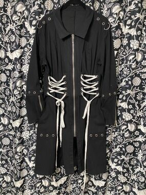 Dolls Kill Widow Corset Style Coat